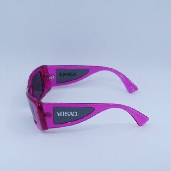 🕶️ New Versace VE4481 543487 Sunglasses - Fucsia Frame, Grey Lenses - Picture 8 of 10